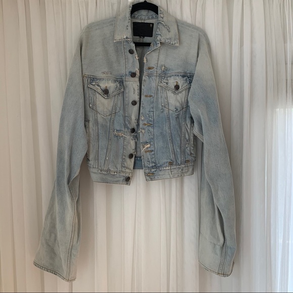 SOLD🚫R 13 Denim Jean Jacket, S - Picture 9 of 11